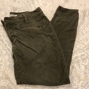 LOFT modern skinny ankle - cord - olive - 27 / 4